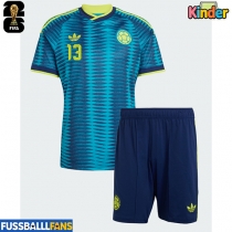 Kolumbien Yerry Mina #13 Auswärts Trikotsatz Kinder WM 2026 Kurzarm (+ Kurze Hosen)